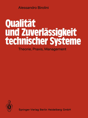 cover image of Qualität und Zuverlässigkeit technischer Systeme